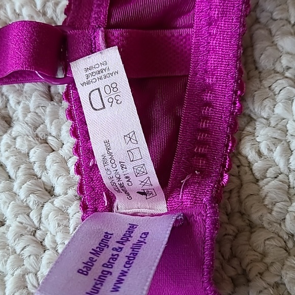 36D purple bra (breastfeeding friendly) - Picture 3 of 8